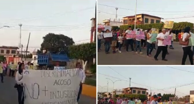 Marchan trabajadores del ITS de Juan Rodríguez Clara; denuncian despidos injustificados y acoso laboral