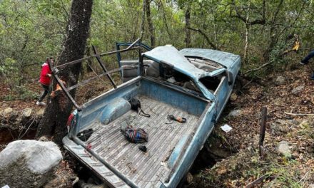 CAMIONETA QUE TRASLADABA PEREGRINOS CAE A BARRANCO (FOTOS)