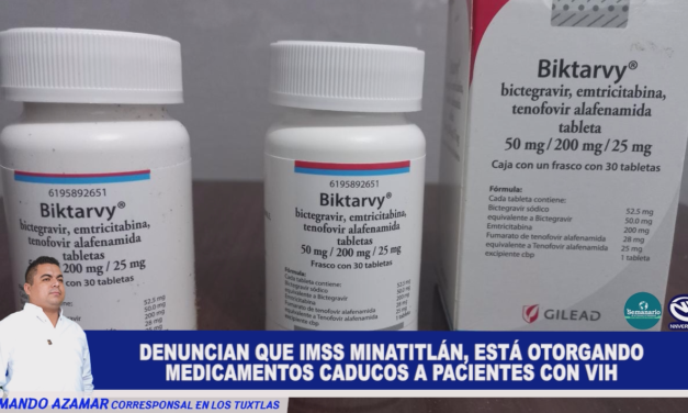 ENTREGA MEDICAMENTOS CADUCOS EN EL IMSS DE MINATITLAN