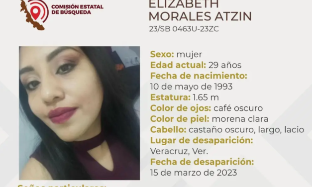 Piden ayuda para localizar a joven mujer desaparecida en el puerto de Veracruz