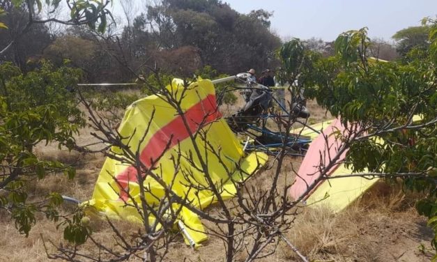 SE DESPLOMA AVIONETA EN PUEBLA