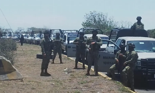 Despliegan fuerte presencia policiaca por bloqueo al Puerto de Veracruz