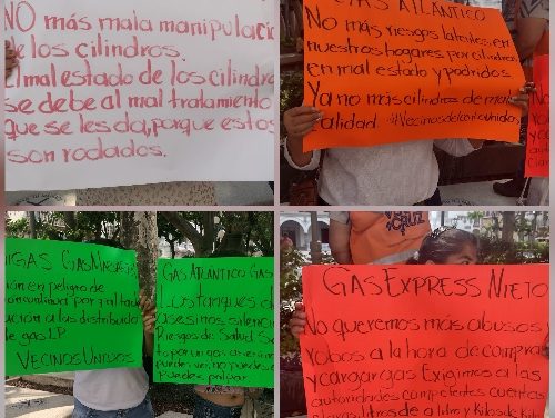 PROTESTA EN CONTRA DE LAS GASERAS