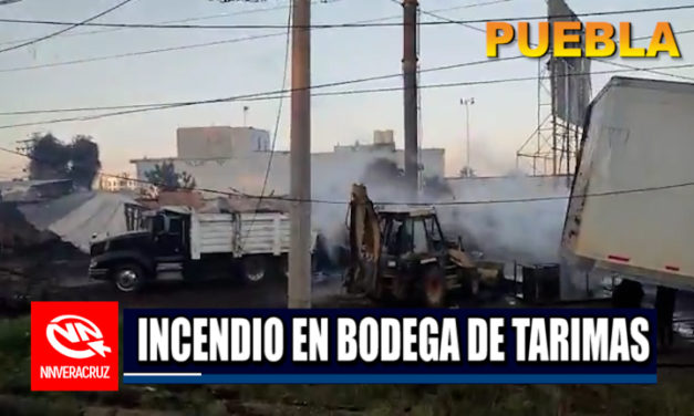 INCENDIO EN BODEGA DE TARIMAS