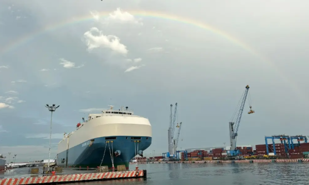 Arcoíris esta mañana en Veracruz