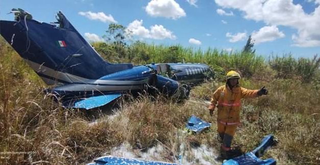 JET QUE DESPISTO EN EL LENCERO PERDIÓ PARTE DEL TREN DE ATERRIZAJE