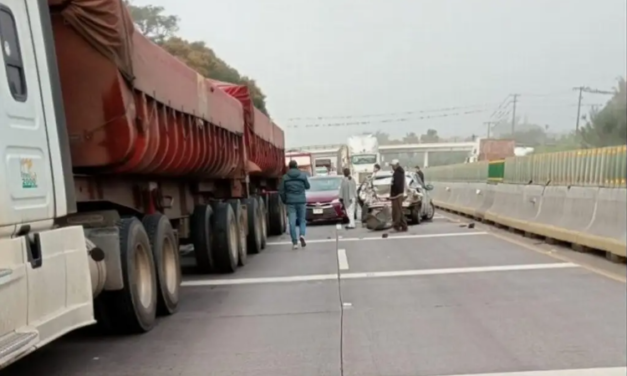 Carambola en la autopista Veracruz-Puebla