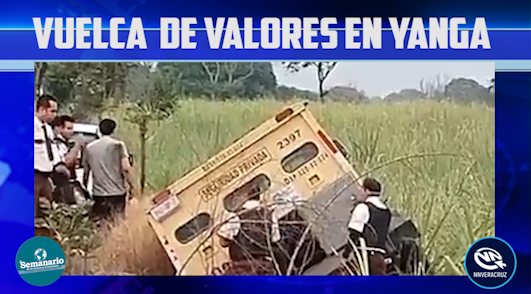 VUELCA CAMIONETA DE VALORES EN YANGA