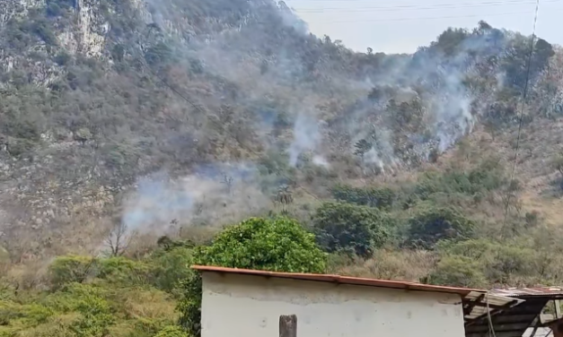 SIN CONTROLAR INCENDIO FORESTAL EN RIO BLANCO