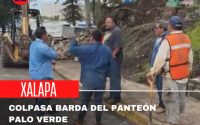 COLAPSA BARDA DEL PANTEÓN PALO VERDE (VIDEO)