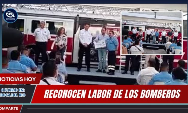 RECONOCEN LABOR DE LOS BOMBEROS DE BOCA DEL RIO