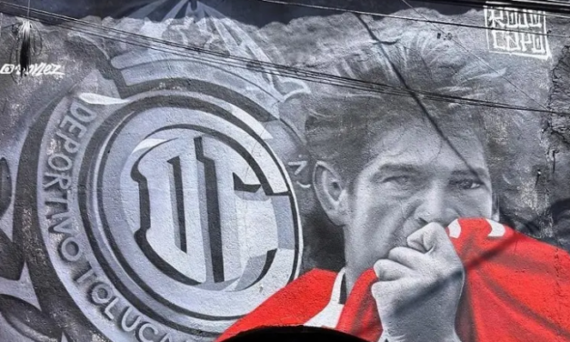 Cardozo conoce espectacular mural en su honor