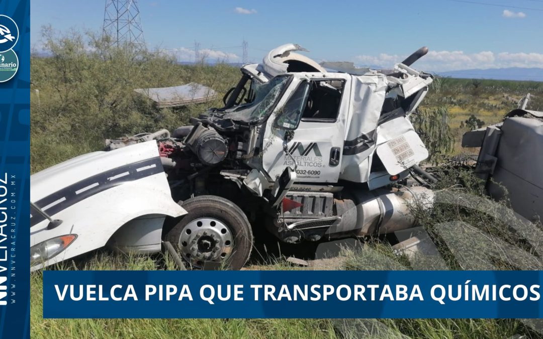 VUELCA PIPA CON QUÍMICOS