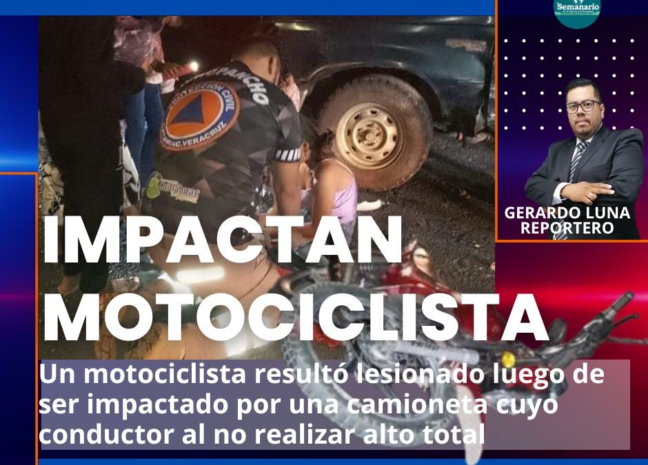 🚙🏍CAMIONETA IMPACTA MOTOCICLISTA Y LO PROYECTA VARIOS METROS EN LA COLONIA CENTRO