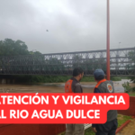 EN VIGILANCIA Y ATENCIÓN EL INCREMENTO DEL RIO AGUA DULCE