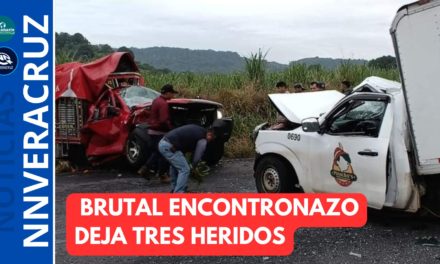 BRUTAL ENCONTRONAZO DEJA TRES HERIDOS EN CARRETERA (fotos)