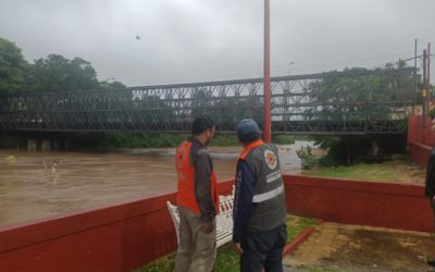 EN VIGILANCIA Y ATENCIÓN EL INCREMENTO DEL RIO AGUA DULCE