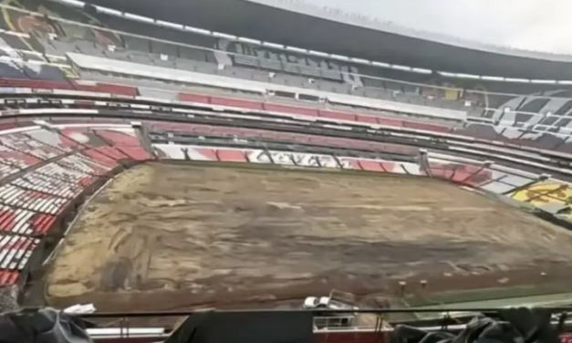 Así se ve el Estadio Azteca durante su remodelación para el Mundial