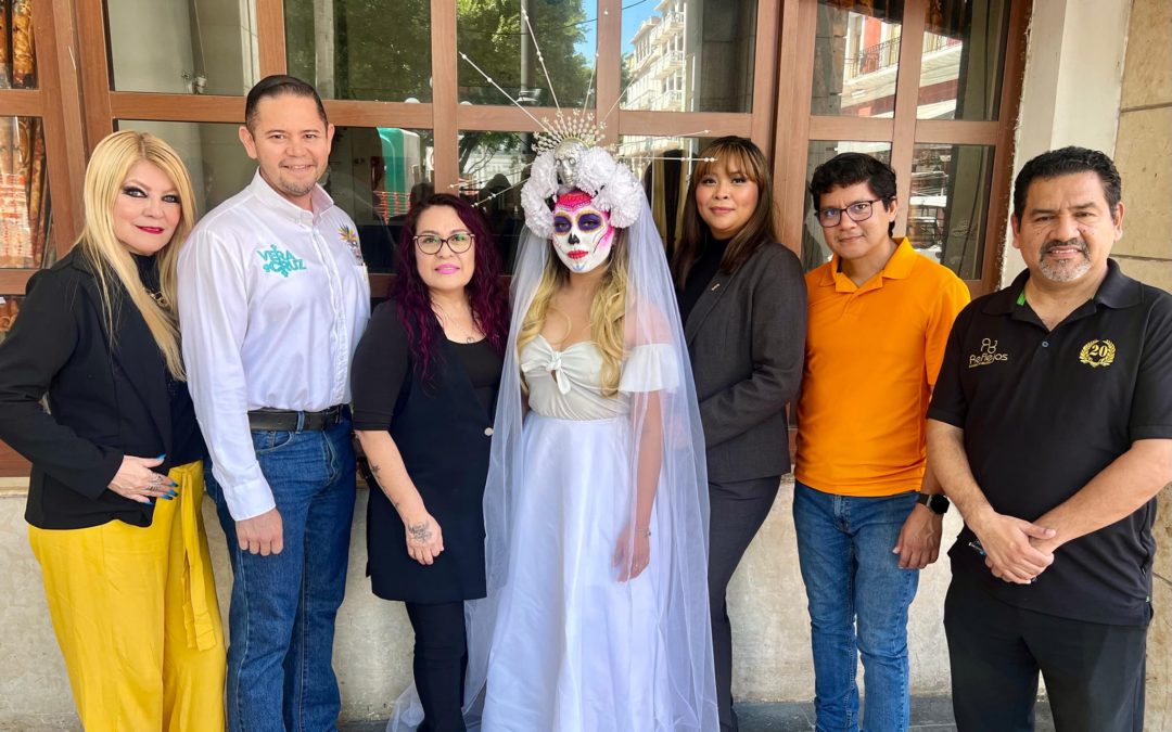 Comité del Carnaval de Veracruz y Academia de Belleza Reflejos preparan Papaqui de Catrinas