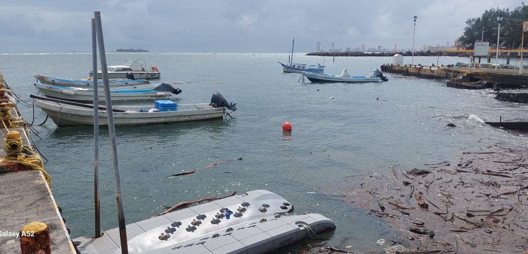 INCREMENTA A 5 LAS EMBARCACIONES HUNDIDAS EN EL MURO DE PESCADORES DE VERACRUZ