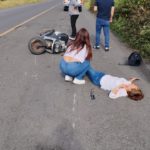 🚑TRASLADAN A JOVEN DE ALVARADO AL HOSPITAL DE BOCA DEL RIO TRAS ACCIDENTE DE MOTOCICLETA