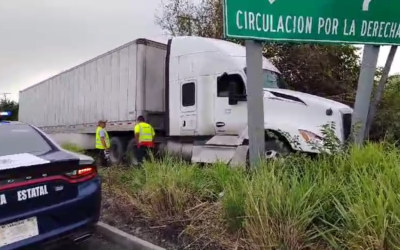 Grave accidente sobre la carretera Veracruz-Xalapa en la carretera  180